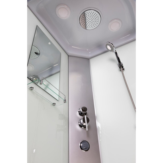 Гидробокс Niagara Classic 130x90 см NG-33394-14LG, серебро/матовое (безсиликоновая сборка) - фото 13