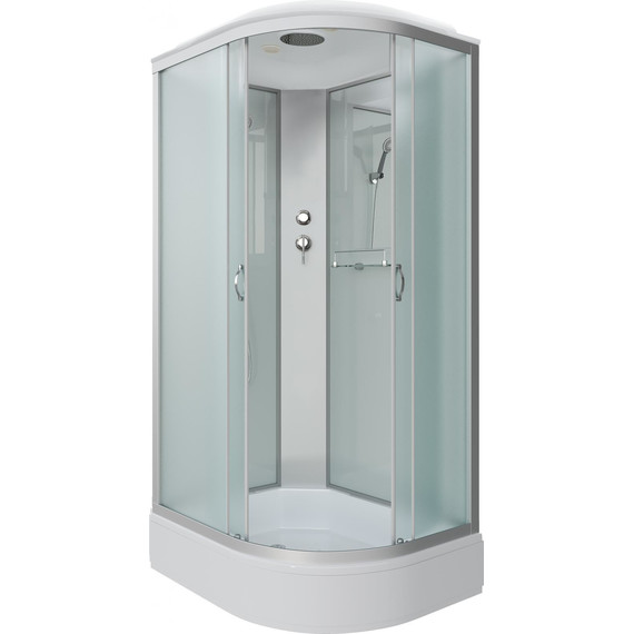 Душевая кабина Niagara Classic 130x90 см NG-33394-14L, серебро/матовое (безсиликоновая сборка) - фото 