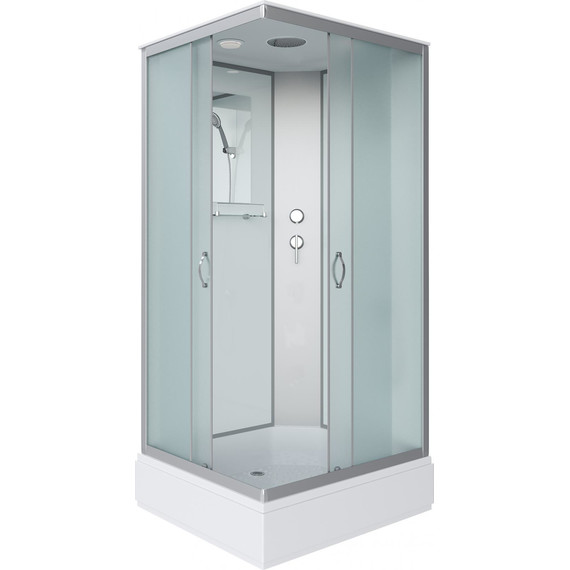 Душевая кабина Niagara Classic 90x80 см NG-33984-14Q, серебро/матовое (безсиликоновая сборка) - фото 