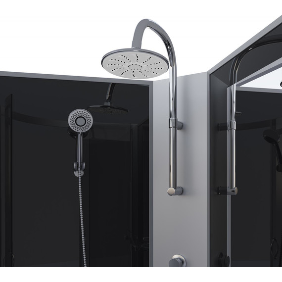 Душевая кабина Niagara Classic 120x80 см NG-3512-14LBKT, серебро/тонированное (безсиликоновая сборка) - фото 4