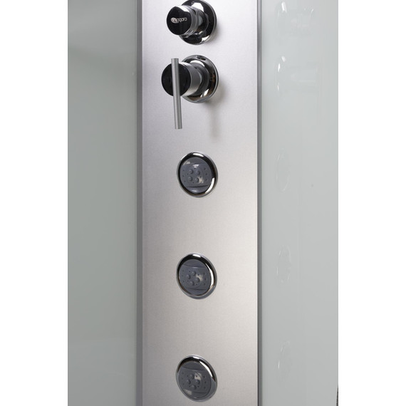 Гидробокс Niagara Classic 120x80 см NG-43285-14QBKTG, серебро/матовое (безсиликоновая сборка) - фото 17