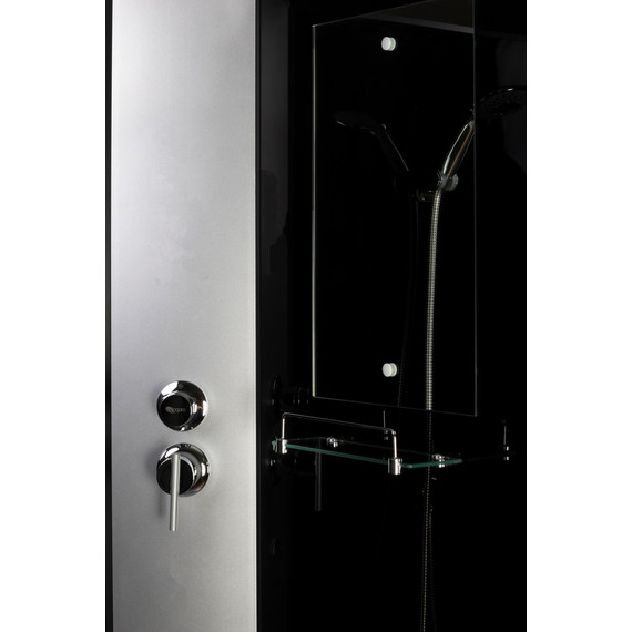 Душевая кабина Niagara Classic 120x80 см NG-3512-14LBK, серебро/тонированное (безсиликоновая сборка) - фото 5