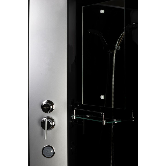 Гидробокс Niagara Classic 120x80 см NG-3512-14LF, серебро/тонированное (безсиликоновая сборка) - фото 5