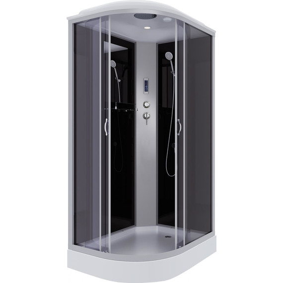 Душевая кабина Niagara Classic 120x80 см NG-3512-14RP, серебро/тонированное (безсиликоновая сборка) - фото 