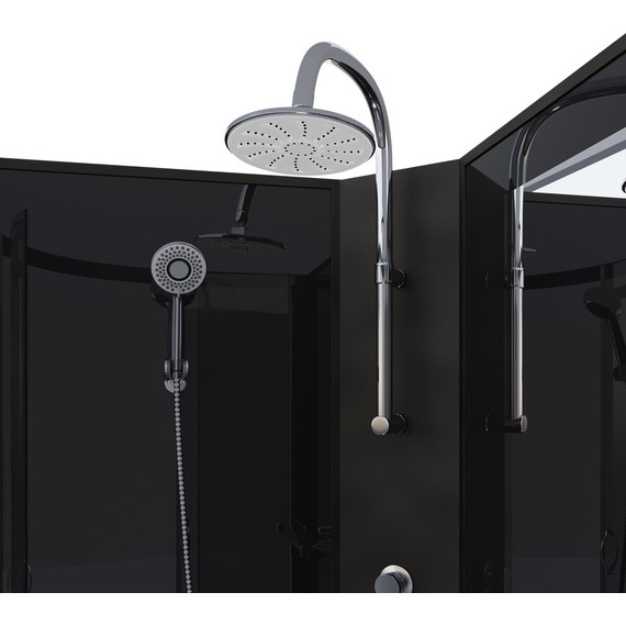 Душевая кабина Niagara Classic 90x90 см NG-6508-14BKT, чёрный/тонированное (безсиликоновая сборка) - фото 4