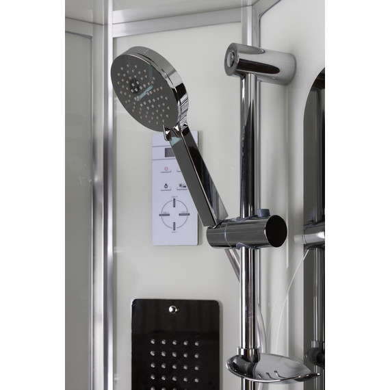 Гидробокс Niagara Premium 100x100 см NG-6002-01G, хром/прозрачное (безсиликоновая сборка) - фото 7