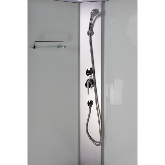 Душевая кабина Niagara Eco 120x80 см E120/80/40L/MT, хром матовый/матовое (безсиликоновая сборка) - фото 5