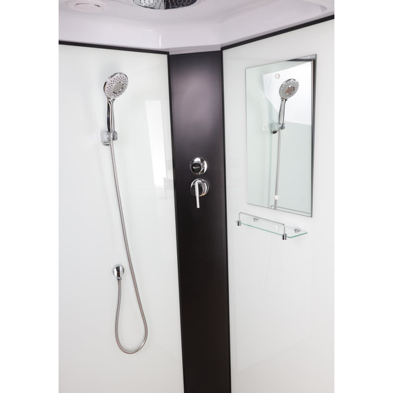 Душевая кабина Niagara Classic 100x100 см NG-6709-14, чёрный/прозрачное (безсиликоновая сборка) - фото 5