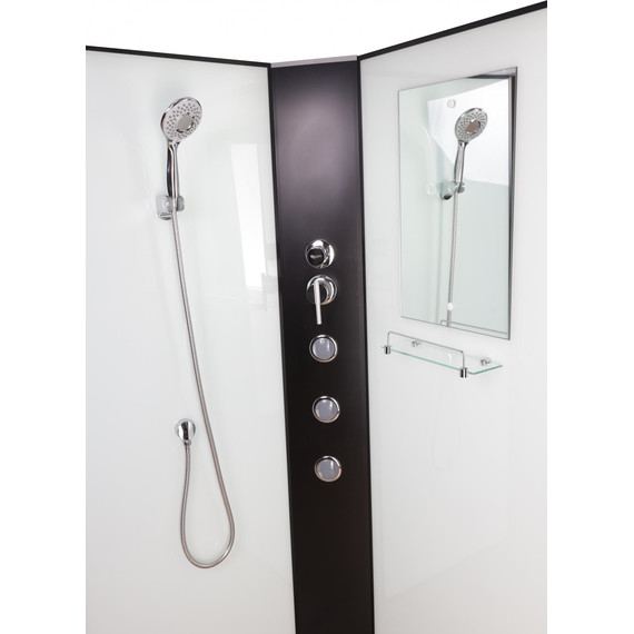 Гидробокс Niagara Classic 100x100 см NG-6709-14BKTG, чёрный/прозрачное (безсиликоновая сборка) - фото 6