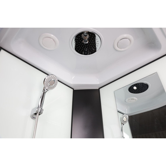 Душевая кабина Niagara Classic 100x100 см NG-6702-14P, чёрный/прозрачное (безсиликоновая сборка) - фото 13