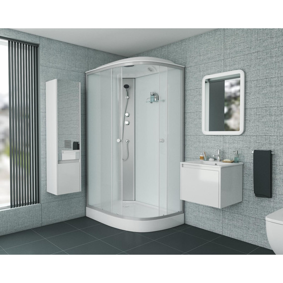 Душевая кабина Niagara Eco 120x80 см E120/80/13L/MT, хром матовый/матовое (безсиликоновая сборка) - фото 3