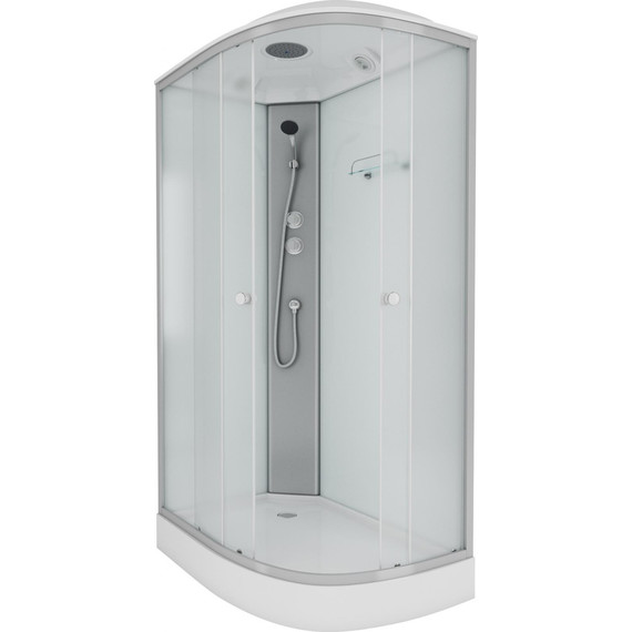 Душевая кабина Niagara Eco 120x80 см E120/80/13L/MT, хром матовый/матовое (безсиликоновая сборка) - фото 2