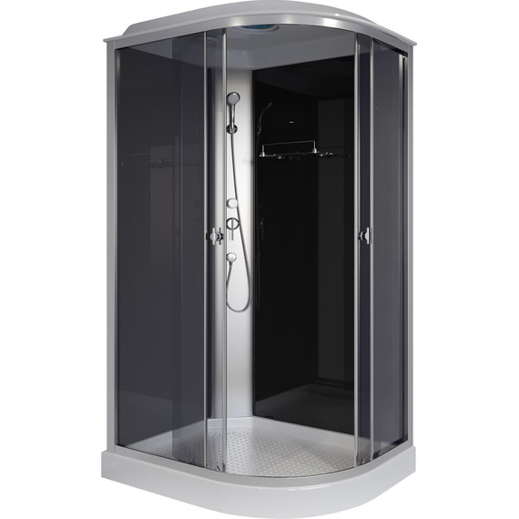 Душевая кабина Niagara Eco 120x80 см E120/80/13L/TN, хром матовый/тонированное (безсиликоновая сборка) - фото 2