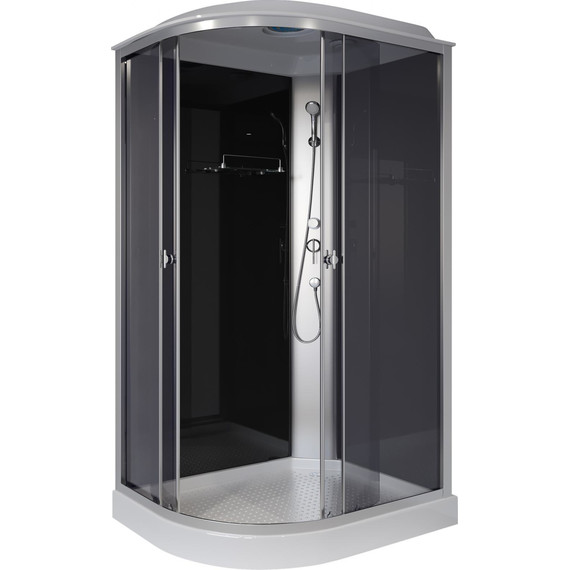 Душевая кабина Niagara Eco 120x80 см E120/80/13R/TN, хром матовый/тонированное (безсиликоновая сборка) - фото 2