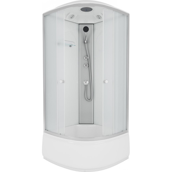 Душевая кабина Niagara Eco 80x80 см E80/40/MT, хром матовый/матовое (безсиликоновая сборка) - фото 2