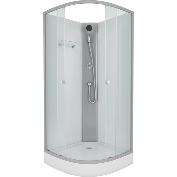 Душевая кабина Niagara Eco 90x90 см E90/13/MT/BK, хром матовый/матовое (безсиликоновая сборка) - фото 2