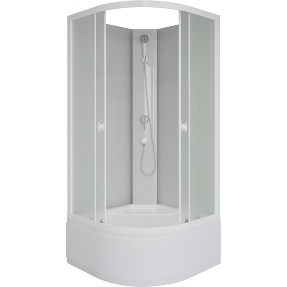 Душевая кабина Niagara Promo 90x90 см P90/40/MT/BK, белый/матовое (безсиликоновая сборка) - фото 2