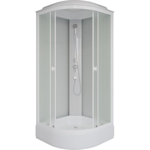 Душевая кабина Niagara Promo 80x80 см P80/26/MT, белый/матовое (безсиликоновая сборка) - фото 2