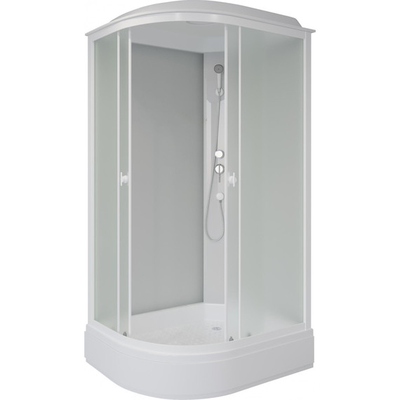 Душевая кабина Niagara Promo 100x80 см P100/80/26R/MT, белый/матовое (безсиликоновая сборка) - фото 2