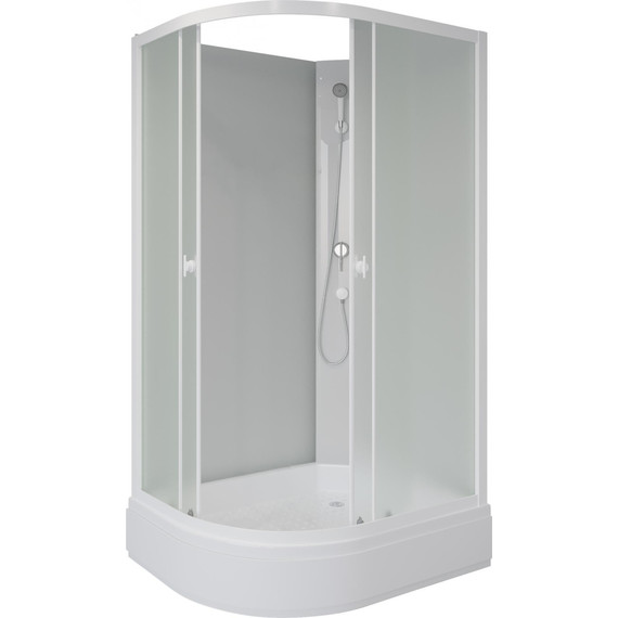 Душевая кабина Niagara Promo 90x70 см P90/70/26R/MT/BK, белый/матовое (безсиликоновая сборка) - фото 2