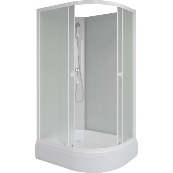 Душевая кабина Niagara Promo 90x70 см P90/70/26L/MT/BK, белый/матовое (безсиликоновая сборка) - фото 2