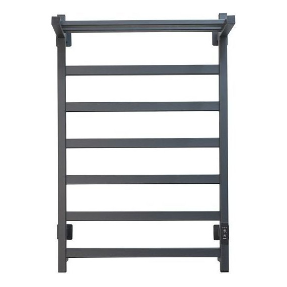 Полотенцесушитель электрический Тругор Пэк сп 20 кв с полкой П7 500х800 мм (возможность скрытого подключения) 00-00047126, графит - фото 2