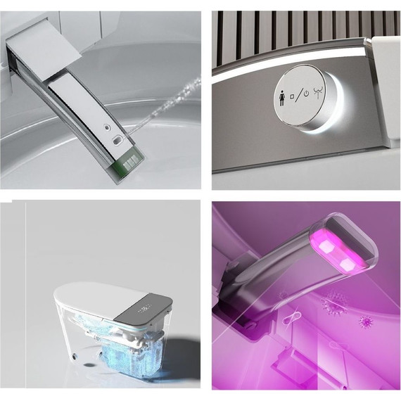 Унитаз-биде приставной электронный с импульсным смывом ​Cerutti Ester Smart CT10617 - фото 6