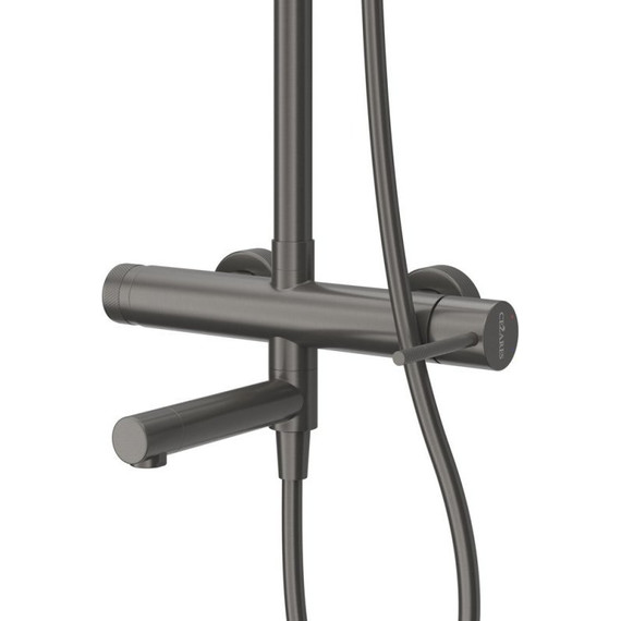 Душевая стойка Cezares RELAX-CVD-GM, оружейная сталь - фото 3