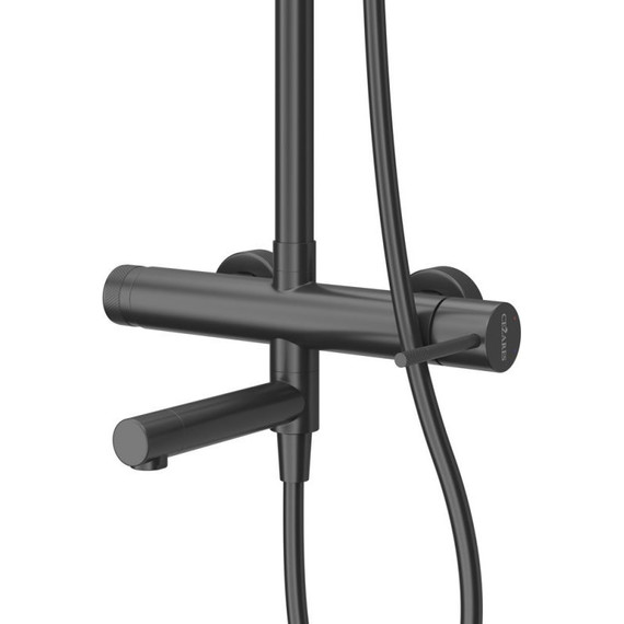 Душевая стойка Cezares RELAX-CVD-NOP, чёрный матовый - фото 3