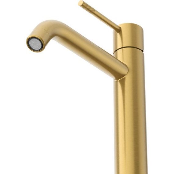 Смеситель для раковины высокий Cezares RELAX-LC1-BORO-W0, брашированное золото, Цвет производителя: брашированное золото - фото 3