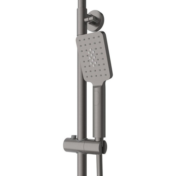Душевая стойка Cezares SLIDER-CD-GM, оружейная сталь, Цвет производителя: оружейная сталь - фото 4