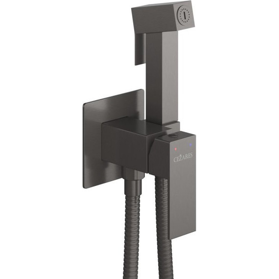 Набор для гигиенического душа Cezares SLIDER-DIF-GM (со скрытой частью), оружейная сталь, Цвет производителя: оружейная сталь - фото, картинка 2 Набор для гигиенического душа Cezares SLIDER-DIF-GM (со скрытой частью), оружейная сталь, Цвет производителя: оружейная сталь - фото 2