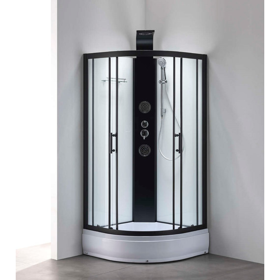 Гидробокс Taliente 100x100 см TA-100CB, чёрный/прозрачное - фото 8