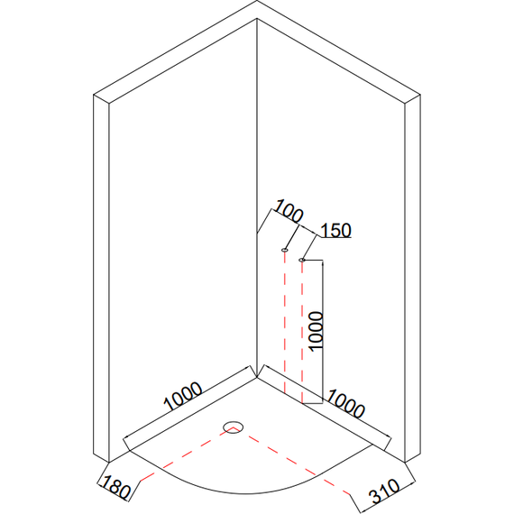 Гидробокс Taliente 100x100 см TA-100CW, белый/прозрачное - фото 12