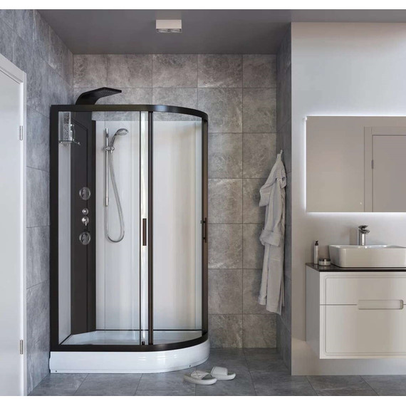 Гидробокс Taliente 120x80 см TA-128CB(L), чёрный/прозрачное - фото 3