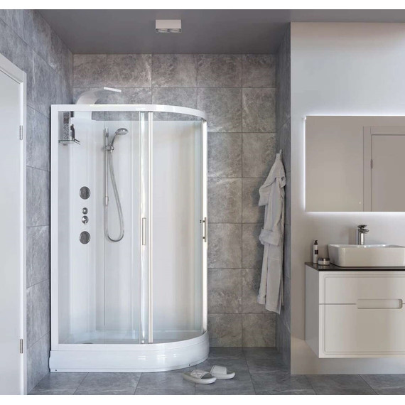 Гидробокс Taliente 120x80 см TA-128CW(L), белый/прозрачное - фото 4