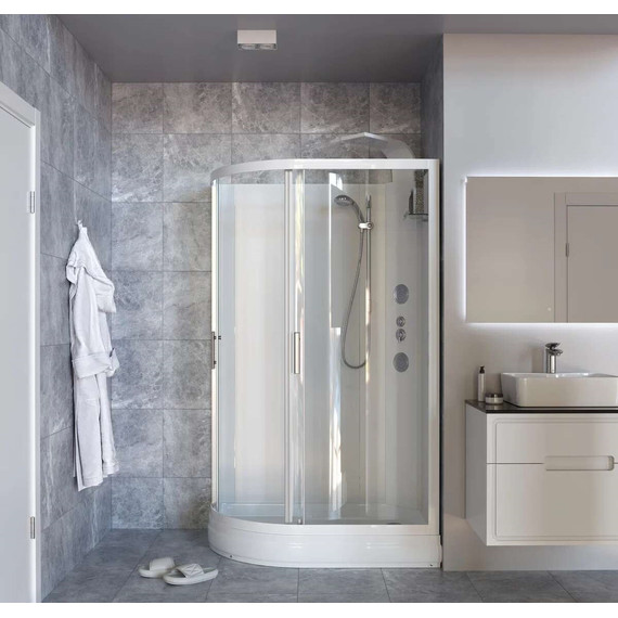 Гидробокс Taliente 120x80 см TA-128CW(R), белый/прозрачное - фото 3