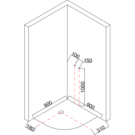 Гидробокс Taliente 90x90 см TA-99CW, белый/прозрачное - фото 12