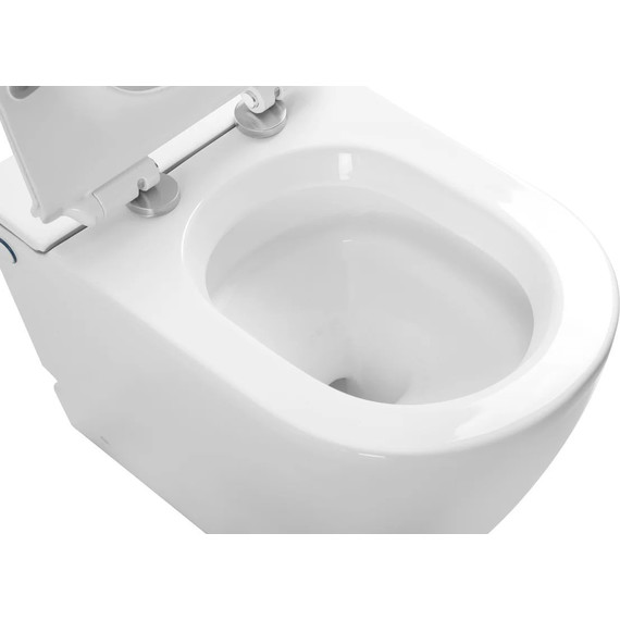 Унитаз приставной безободковый с импульсным смывом SantiLine SL-5030 - фото 4