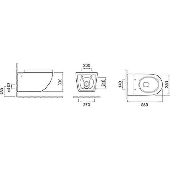 Унитаз подвесной безободковый с импульсным смывом SantiLine SL-5031 (в комплекте с инсталляцией), Цвет производителя: белый - фото, картинка 4 Унитаз подвесной безободковый с импульсным смывом SantiLine SL-5031 (в комплекте с инсталляцией), Цвет производителя: белый - фото 4