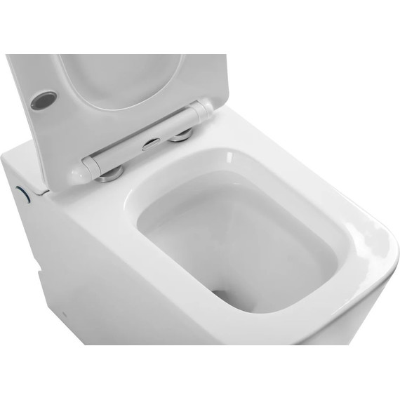 Унитаз приставной безободковый с импульсным смывом SantiLine SL-5033 - фото 4