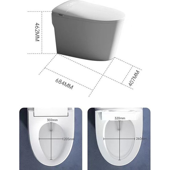 Унитаз-биде приставной электронный SantiLine SL-5036 - фото 7