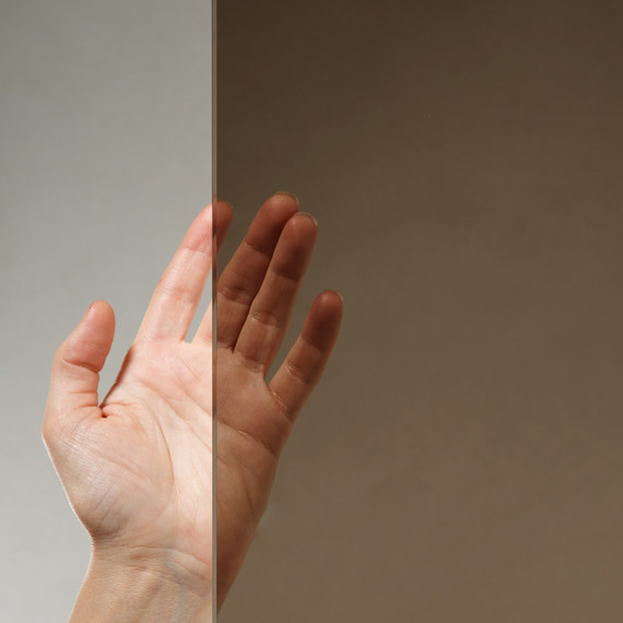 Душевое ограждение Cezares SLIDER-AH-1-90-100/110-BR-BORO 100-110x90 см (стекло 8 мм) брашированное золото/тонированное - фото 2