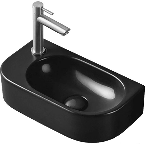Раковина подвесная CeramaLux 40 см 78204RB, чёрный - фото 2