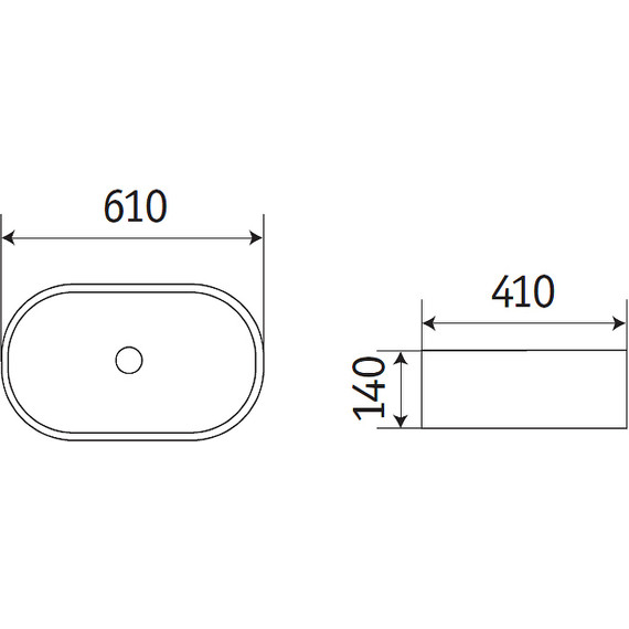 Раковина-чаша CeramaLux N 60 см 78327-1MB, чёрный матовый - фото, картинка 3 Раковина-чаша CeramaLux N 60 см 78327-1MB, чёрный матовый - фото 3