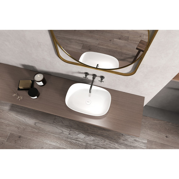 Раковина-чаша Abber Stein 51 см AS2637, белый матовый - фото 4