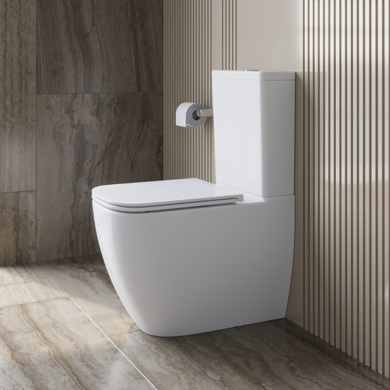 Унитаз-компакт безободковый BelBagno Luce-Tor BB2197CP-TOR/SC (Система смыва торнадо) с крышкой микролифт - фото 3