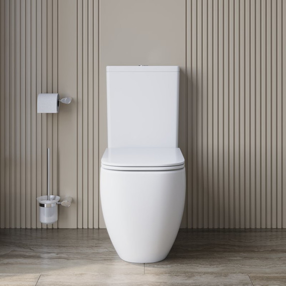 Унитаз-компакт безободковый BelBagno Luce-Tor BB2197CP-TOR/SC (Система смыва торнадо) с крышкой микролифт - фото 6