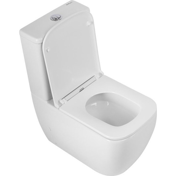 Унитаз-компакт безободковый BelBagno Luce-Tor BB2197CP-TOR/SC (Система смыва торнадо) с крышкой микролифт - фото 8
