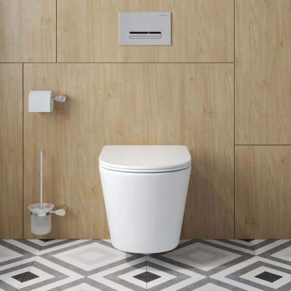 Инсталляция с подвесным унитазом комплект: Grohe Rapid SL 38772001 с подвесным безободковым унитазом BelBagno Tre-Tor BB5180CH-TOR/SC сиденье микролифт, крепление, кнопка смыва хром (Система смыва торнадо) - фото, картинка 4 Инсталляция с подвесным унитазом комплект: Grohe Rapid SL 38772001 с подвесным безободковым унитазом BelBagno Tre-Tor BB5180CH-TOR/SC сиденье микролифт, крепление, кнопка смыва хром (Система смыва торнадо) - фото 4